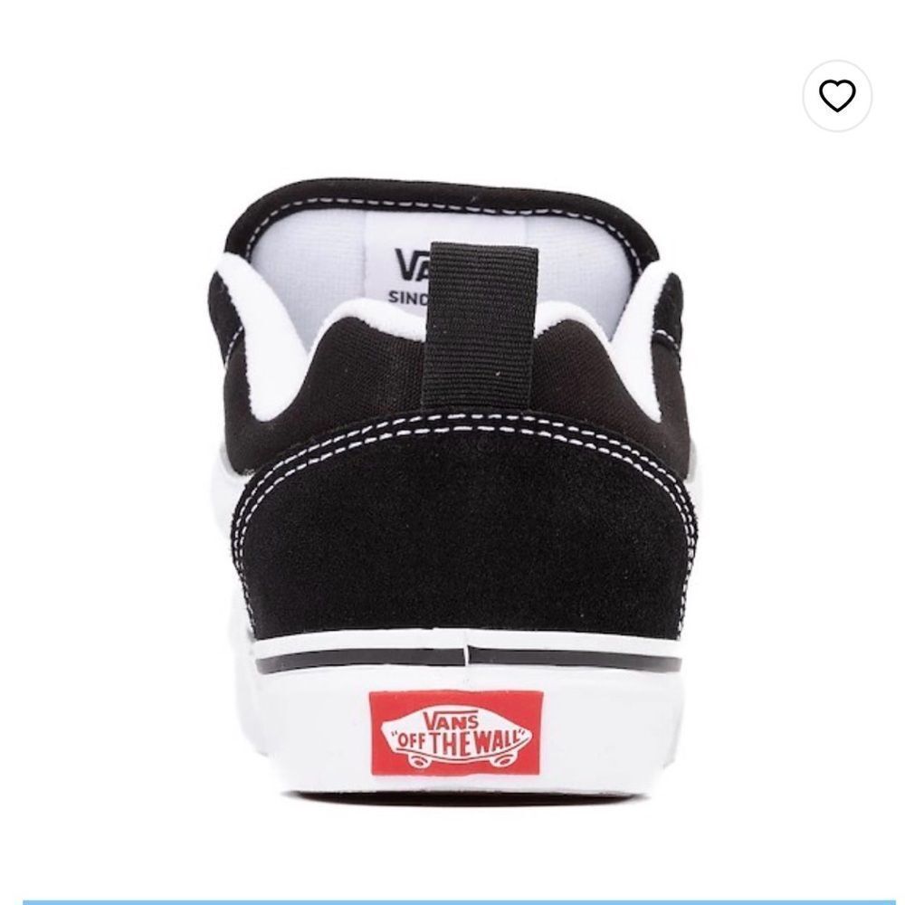 Vans Knu Skool Black and White Sneakers sz 3.5 - Picture 4 of 5